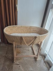 cesta in vimini per neonato