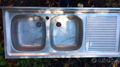 lavello 2 vasche m.1.20