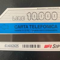 Scheda telefonica rara