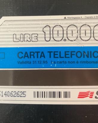 Scheda telefonica rara