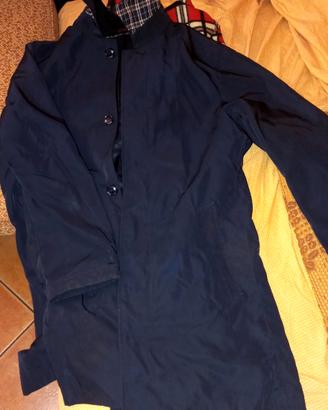 Trench uomo blu sartoria xl
