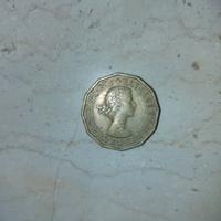 Moneta 3 pence Gran Bretagna