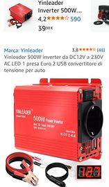 inverter di potenza Yinleader F-500A da 500W. 