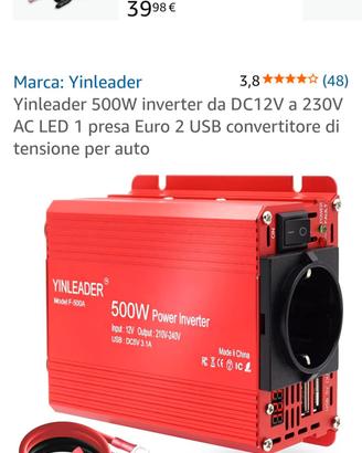 inverter di potenza Yinleader F-500A da 500W. 