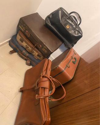 Lotto 6 Valigie e Borse Vintage -