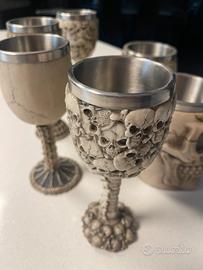 Collezione ghotic School 4 calici e 2 tazze