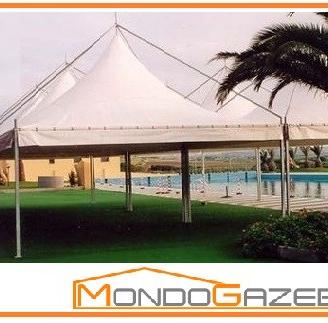 Gazebo 5x4 Moon montanti esterni acciaio fisso NEW