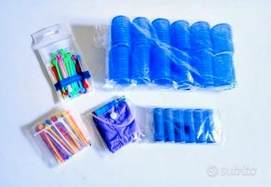 Accessori per capelli bigodini, spilli, shower cap