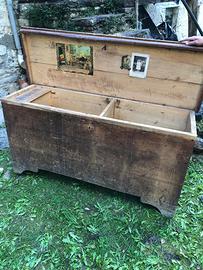 2 Cassapanca in legno rustico