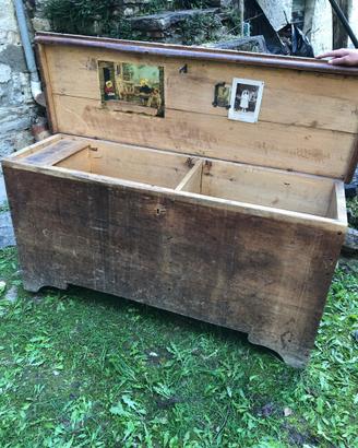 2 Cassapanca in legno rustico