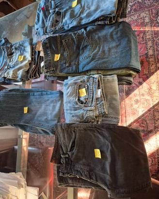 Jeans e pantaloni varie taglie e marche