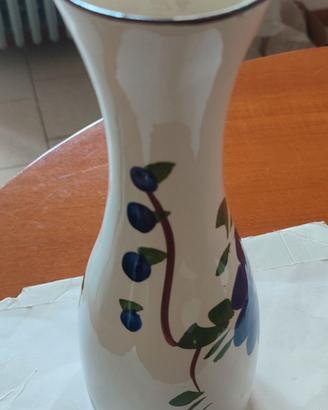 Vaso ceramica vintage decorato a mano