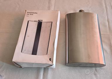 fiaschetta acciaio L190,per liquori,acciaio,nuova,