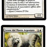 2x Carte Magic Leone dal Manto Argentato