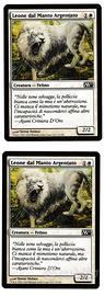 2x Carte Magic Leone dal Manto Argentato