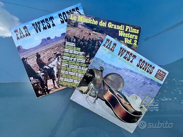 3 vinili Le Musiche Dei Grandi Film Western
