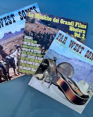 3 vinili Le Musiche Dei Grandi Film Western