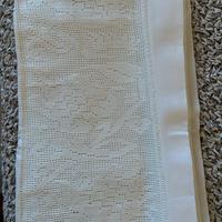 Copriletto matrimoniale in pizzo uncinetto a mano