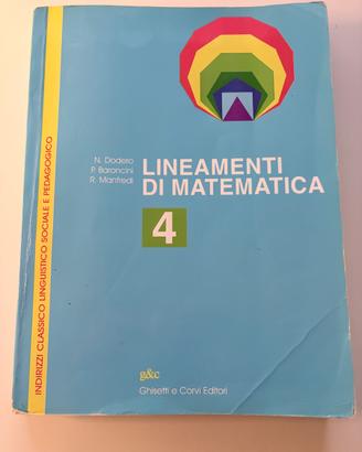 Lineamenti di Matematica 4"