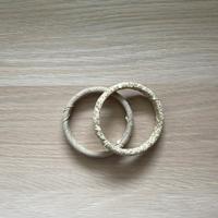 Coppia di bravcialetti rigidi per polsi piccoli