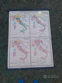 Cartina dell'Italia dal 1848 al 1918