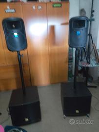 Casse fbt jolly 8+sub the box+ mixer alesis