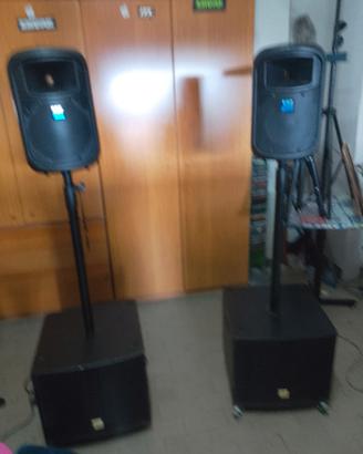 Casse fbt jolly 8+sub the box+ mixer alesis