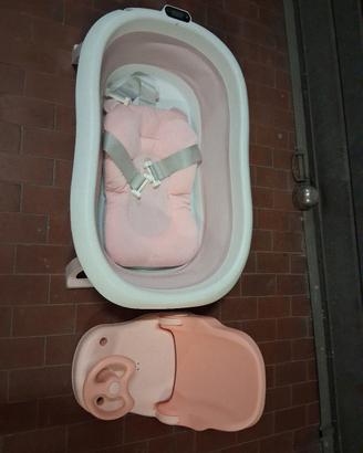 vascha da bagno pieghevole bimbi seggiolino doccia