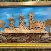 Quadro sardo in sughero