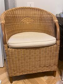 Poltrone in vimini