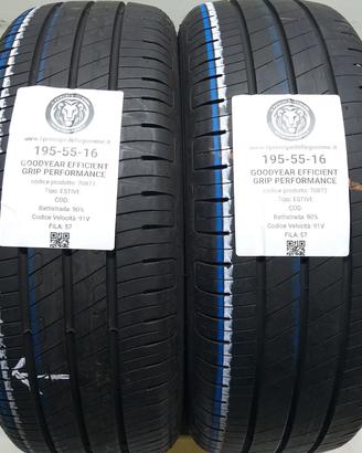 2 GOMME 195 55 16 GOODYEAR A70873