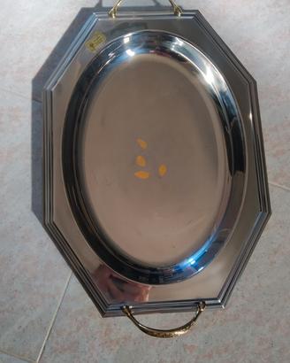 vassoio inox-oro 