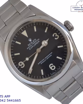 ROLEX Explorer 1016 Vintage black tritium 1981