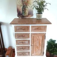Mobile Credenza Camera Shabby Chic Bianco Legno
