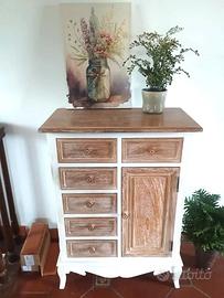 Mobile Credenza Camera Shabby Chic Bianco Legno
