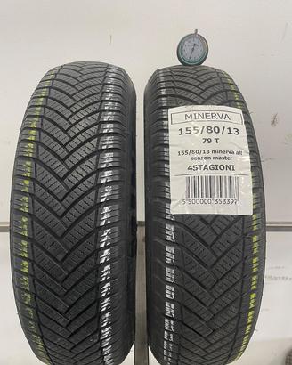 155 80 r13 79t 2 gomme minerva 4 stagioni