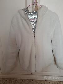 Pellicciotto bianco bambina 8-10 anni