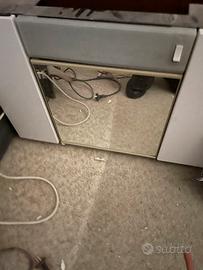 Mobiletto vintage per bagno con specchio