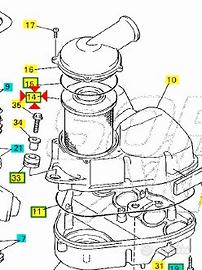Filtro aria Yamaha XJ S 600 4BR144510000