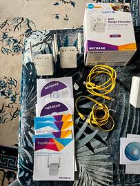 2x extender wifi netgear, 2x powerline