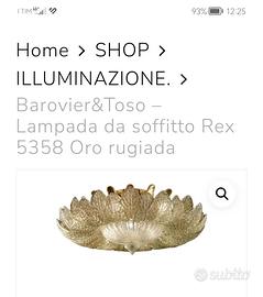 Lampada da soffitto Barovier&Toso Rex 5358