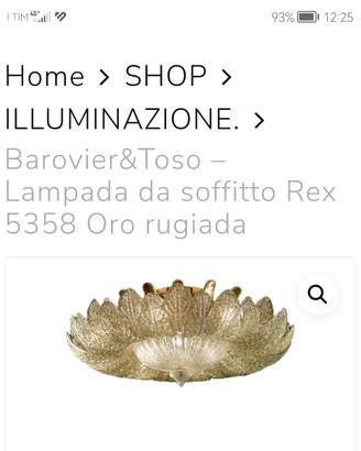 Lampada da soffitto Barovier&Toso Rex 5358