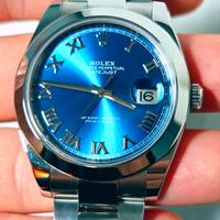 Rolex DJ 41mm 126300 azzurro like new 12/2022 full