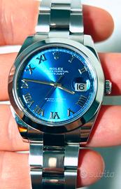 Rolex DJ 41mm 126300 azzurro like new 12/2022 full