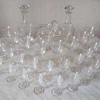 Servizio bicchieri in cristallo serigrafato