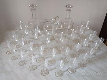 Servizio bicchieri in cristallo serigrafato