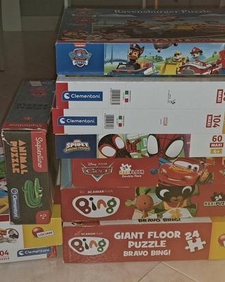 10 Puzzle età 3/6 anni