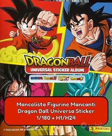 Dragonball Universal Sticker Mancolista Figurine