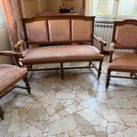 Salotto classico Luigi XVI – divano + 2 poltrone