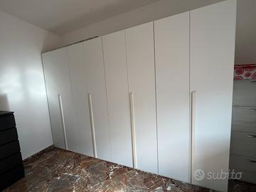 Ampio Armadio Moderno 8 ante, Bianco